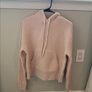 Nike Womens Plush Hooded Pullover - Light Pink